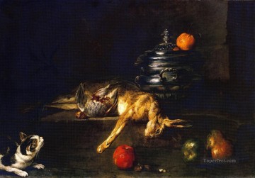  tal - xx Jean Baptiste Simeon Chardin Suppenterrine mit einer Katze ein Rebhuhn und Hase Stalking